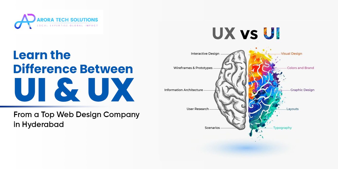 Learn the Difference Between UI and UX from a Top Web Design Company in Hyderabad